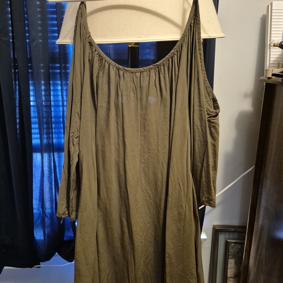 Solitaire Swim Women's Olive Green Top - Picture 6 of 7